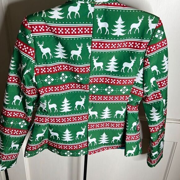 Suit Meister Christmas Suit Set Skirt & Blazer Ugly Sweater print - Picture 7 of 9